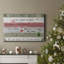 Toile tendue avec châssis de qualité supérieure Christmas Rules - prête à être accrochée-1671625101