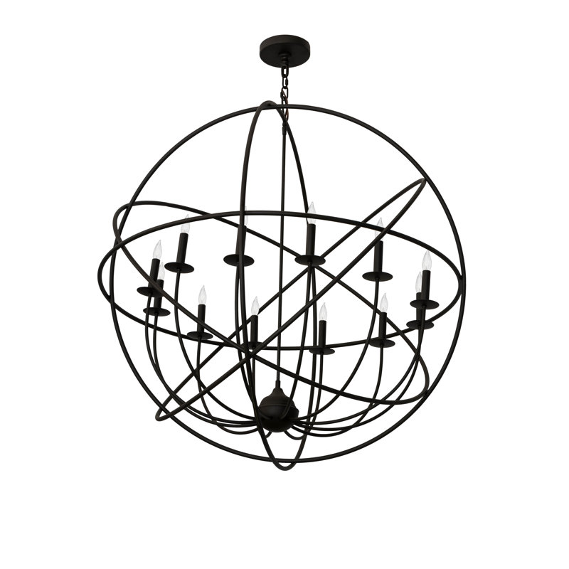 Shamanda 12 - Light Dimmable Globe Chandelier