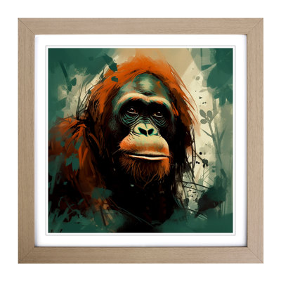 Orangutan Conceptual Art - Framed Print