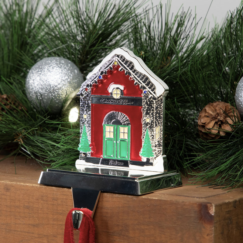 Support de bas de Noël Welcome Christmas At Home - 4,5 po