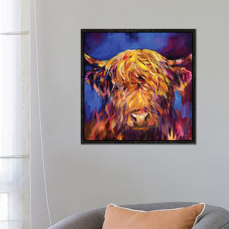 Banavie by Sue Gardner - Painting on Canvas, 66.04 cm H x 66.04 cm W, Black Framed