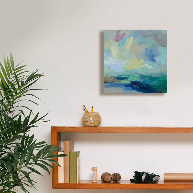 «Storm I» par Silvia Vassileva, art mural sur toile, H 12 po x l 12 po x P 0,75 po