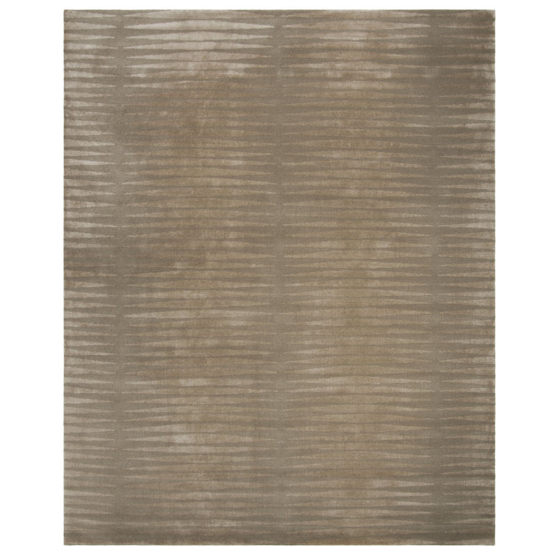 Ralph Lauren Ayumi Stripe Wool, Silk Striped Rug, Rectangle 8' x 10'
