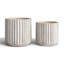 Chandler 2 Piece Pots Set Light Gray