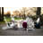 POLYWOOD Classic Folding Adirondack 6-Piece Conversation Set with Fire Pit Table-31636181
