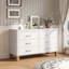 Commode double blanche à 6 tiroirs-2119540966