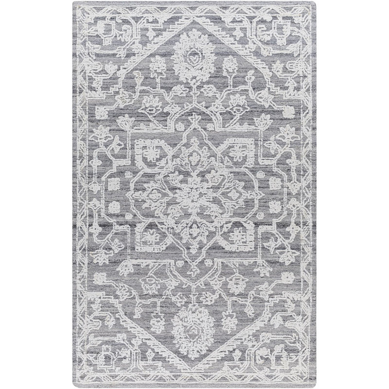 Dolapo Oriental Indoor / Outdoor Rug, Rectangle 8' x 10', Gray
