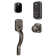 Handleset with Smart Deadbolt and Door and Rosette