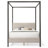 Casondra Upholstered Metal Canopy Bed