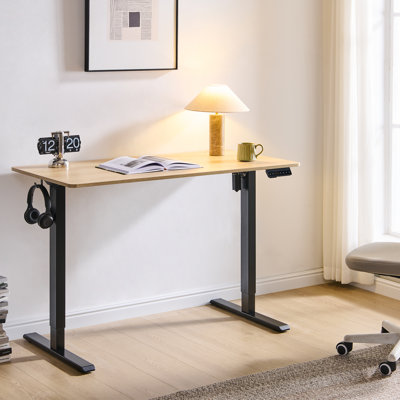 Bureau électrique debout, bureau réglable en hauteur de 48 po x 24 po, table d'ordinateur ergonomique