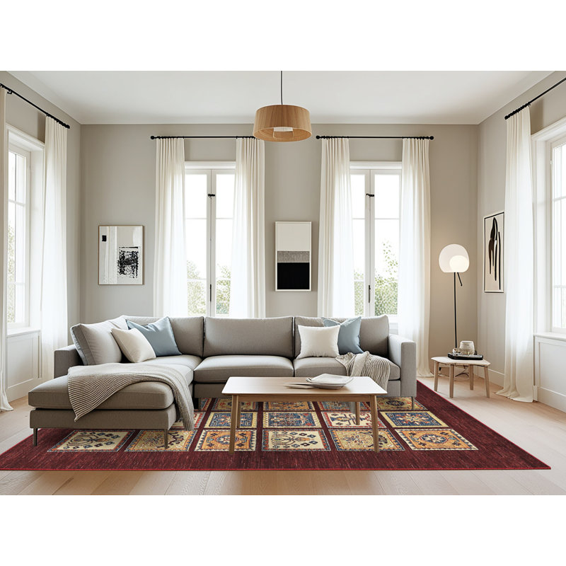 Abstract Indoor Rug, Rectangle 8' x 12'