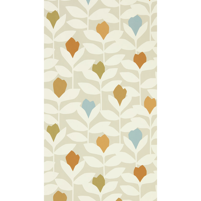 10.05m x 52cm Matte Wallpaper Roll, Tangerine