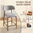 Upholstered Solid Wood Barstool Chair-848253282