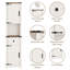 Armoire de rangement 66 po-115706721
