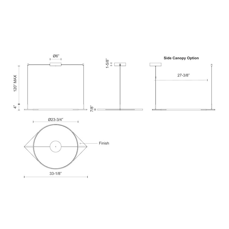 Serif 1 - Light LED Pendant