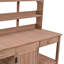 Grande table de rempotage en bois pour l'extérieur 66 ", poste de travail de jardin avec 2 tiroirs-130816290