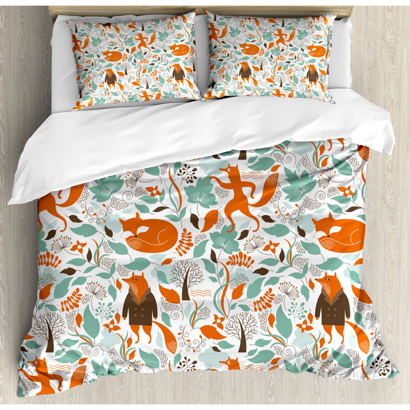 Fall Modern & Contemporary Duvet Cover, Queen