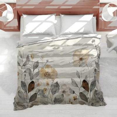 Floral Nature Cotton Blend Comforter