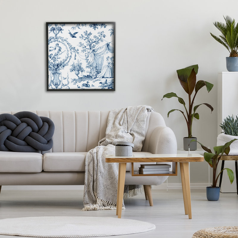 Giclée encadrée de scène de toile classique, design par Vintage Hustle, H 17 po x l 17 po, Giclée encadrée noir minuit