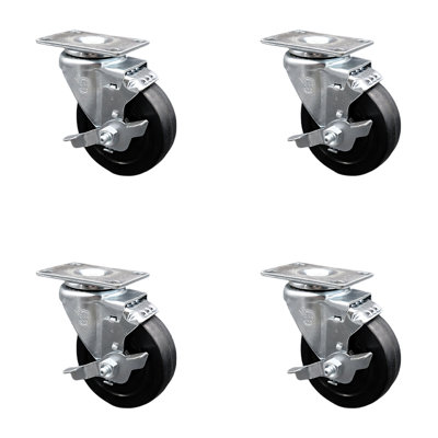 Soft Rubber Swivel Caster