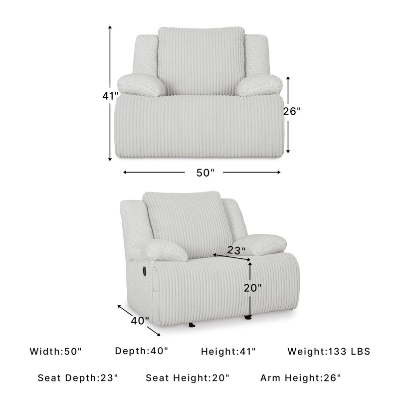 Nakayah Recliner, Gray