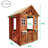 APERIL 45'' W x 42'' D Outdoor Solid Wood Playhouse