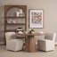 Jovani 48" Solid Light Brown Mango Wood Round Dining Table-956014713-956014712