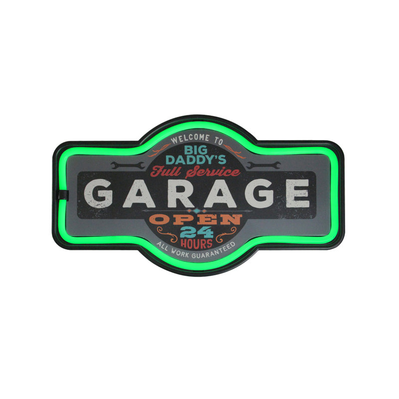 Enseigne murale 17,25 "Daddy's Garage