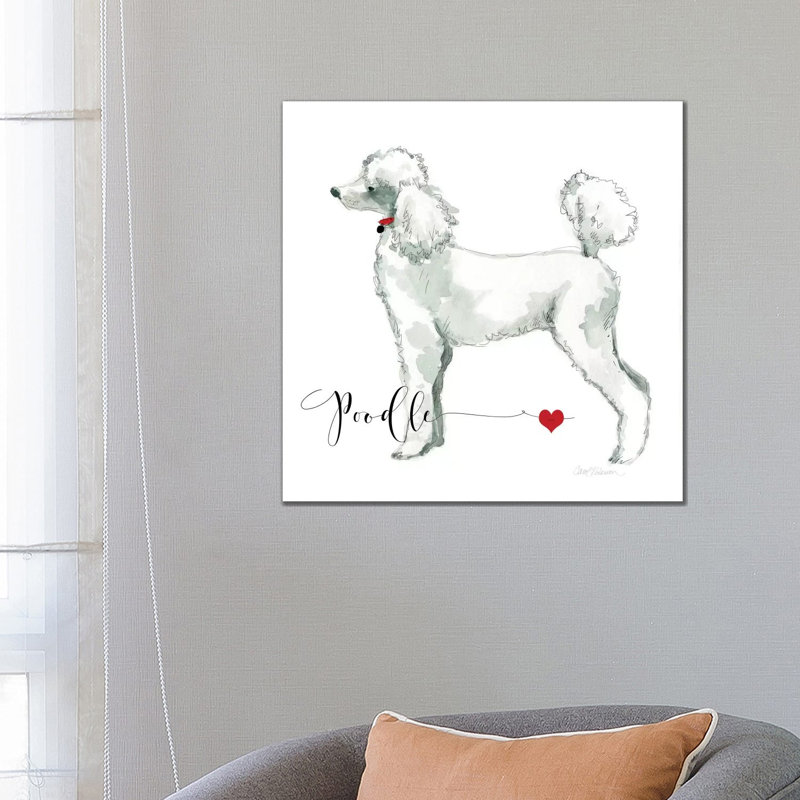 Must Love Poodles by Carol Robinson - Print on Canvas, Wrapped Canvas, 66.04 cm H x 66.04 cm W x 1.91 cm D