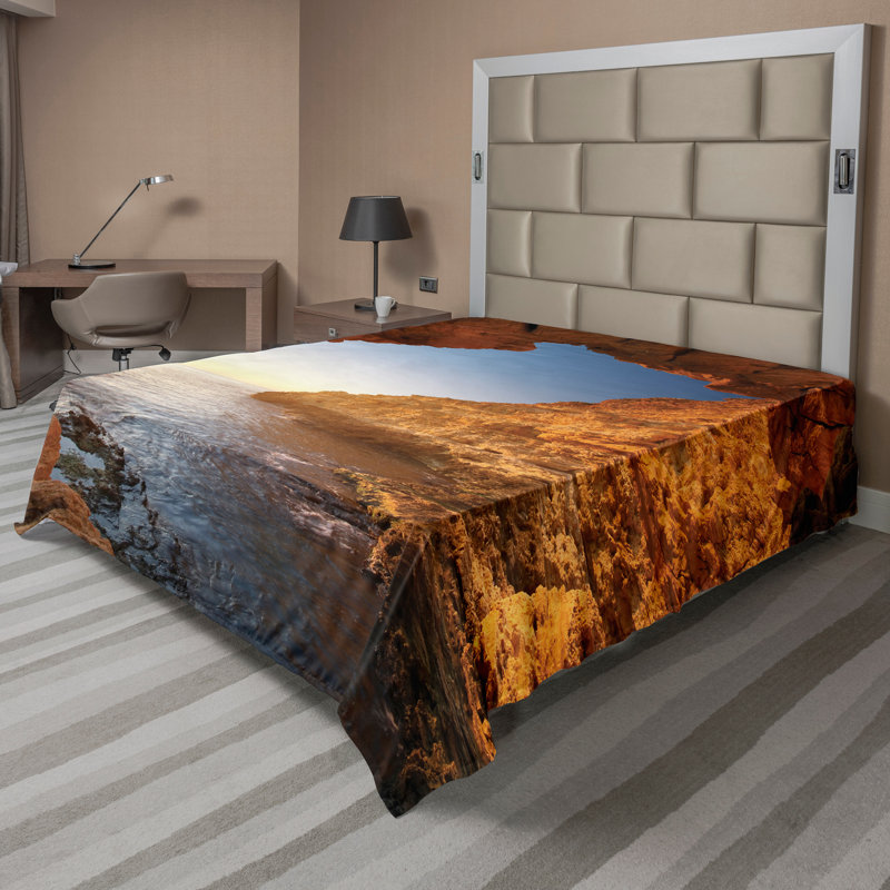 Drap-housse Ambesonne, Drap plat pour très grand lit californien