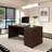 Executive Desk With Two File Cabinets-1412142780