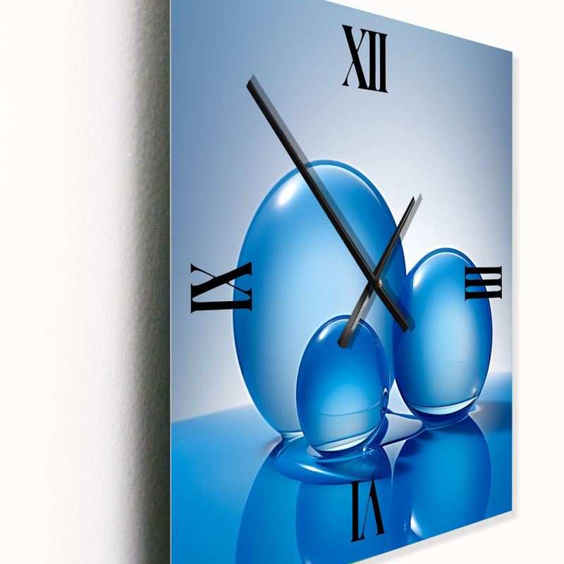 Sphère circulaire Serenity - horloge murale abstraite en métal, Grand