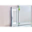 Miroir de salle de bain pliant 31 po x 20 po, moderne et élégant, cadre, convient au salon, décoration murale d'entrée, décoration