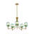 5 - Light Modern Sputnik Globe Glass Chandelier