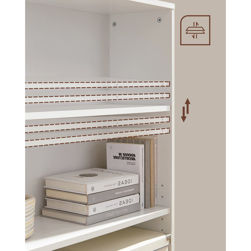 Jessiejames 93cm H Engineered Wood Cube Bookcase, 93cm H x 60cm W x 24cm D