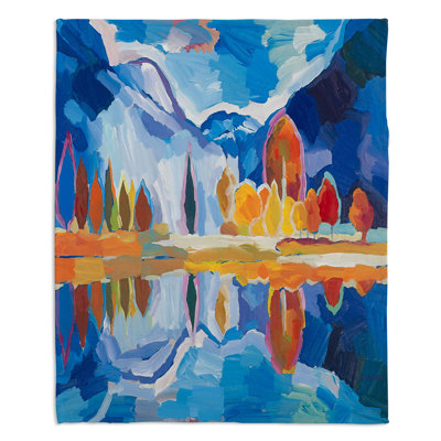 Couverture sherpa doux réfléchissante automne