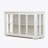 Kitchen Storage Stand Cupboard With Glass Door-White