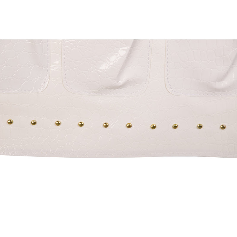 Pu Remote Holder 35x2x70 Cm, White
