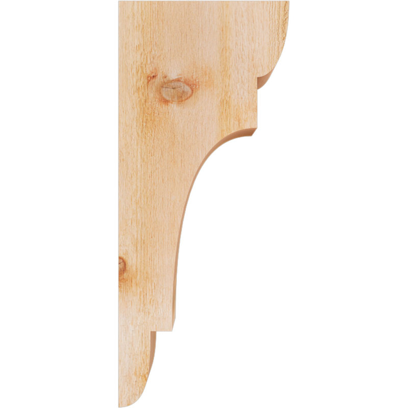 New Brighton Corbel, H 28 po x l 4 po x P 12 po, Cèdre rouge, Sciage brut