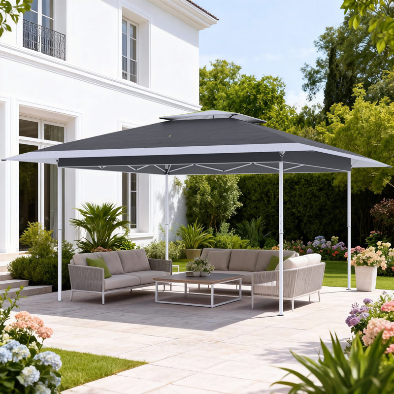 13X13 Outdoor Canopy Tent, Easy Up Pop Up Canopy With Upf 50+ Sun Protection, Large Canopy Tent For Patio, Camping & Parties, Rolling Carry Bag Included