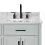 Tidworth Solid Wood Double Bathroom Vanity with 1.5' Carrara Marble Top-2024047427-2068250691-2071002334