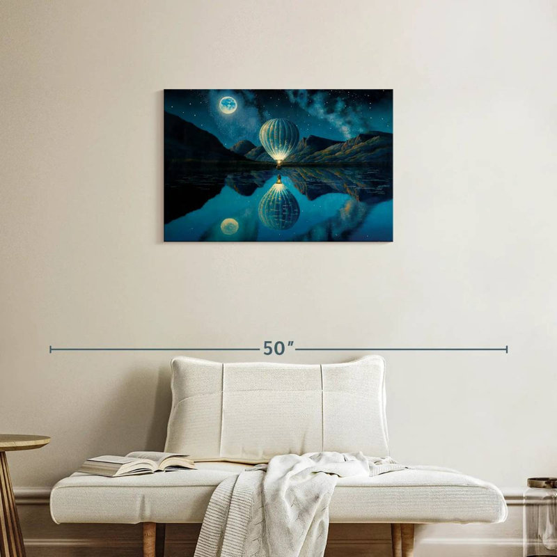 Mehar Illuminated Hot Air Balloon, 20" H x 30" W
