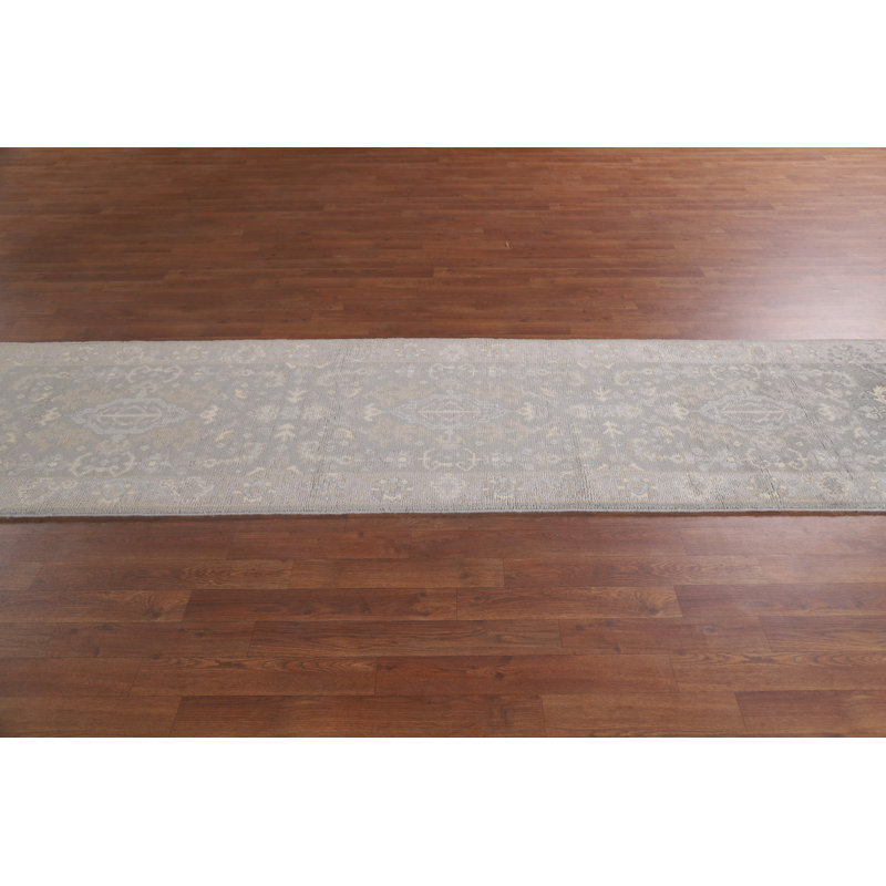 Oushak Handmade Runner Rug 3x10