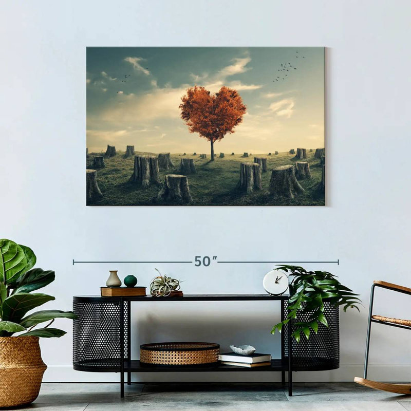Indestructible Heart Tree, 30" H x 45" W
