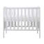 Coleby Space Saver Cot and All Seasons Premium Pocket Sprung Mattress  - White