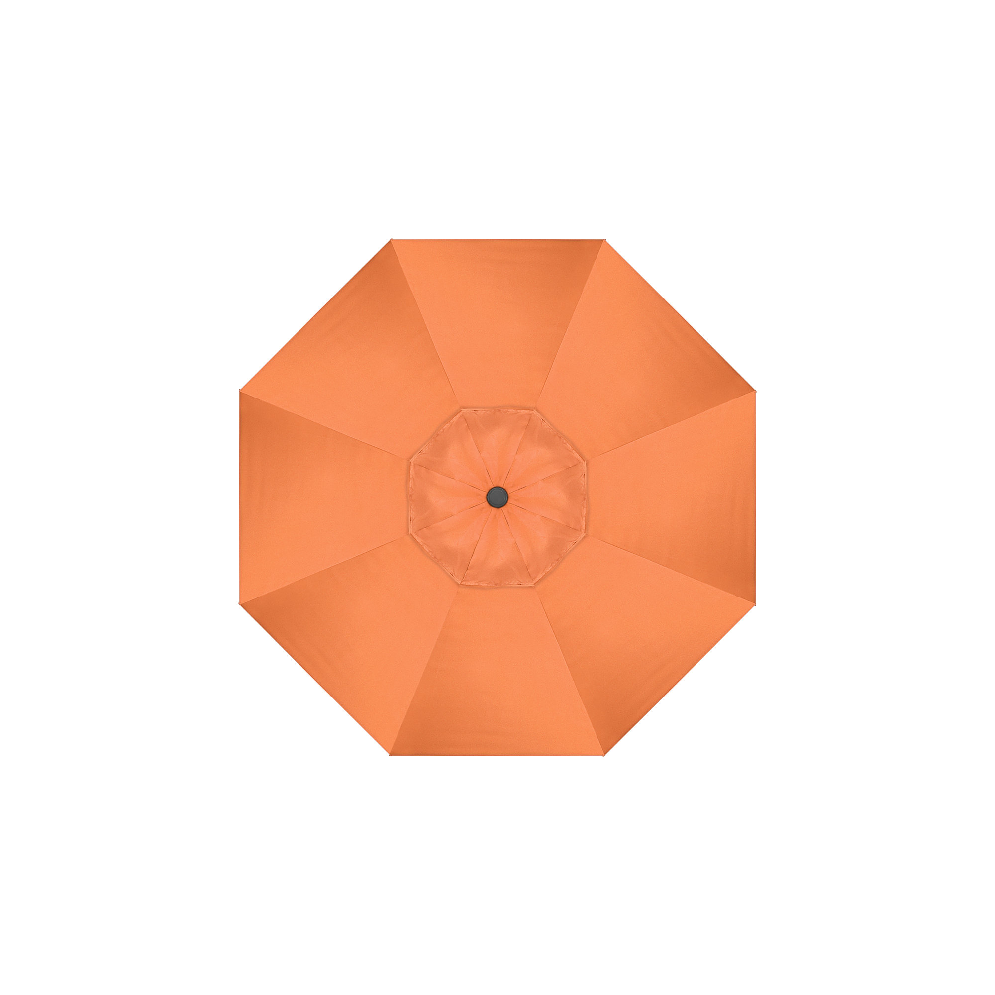 90'' Outdoor Umbrella, Gray, Sunbrella®, Orange Regatta Sunbrella® Canvas