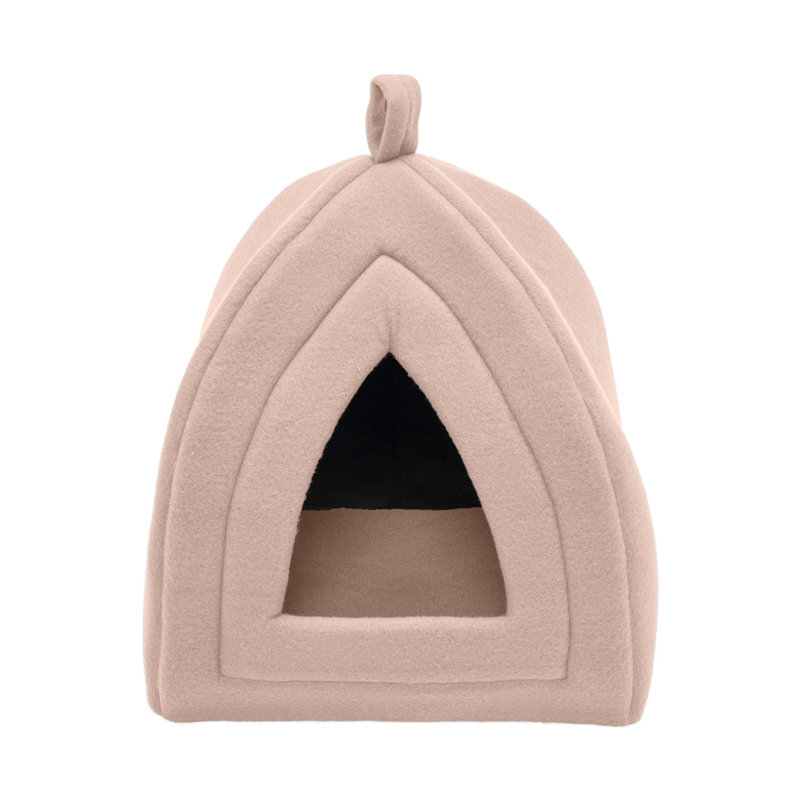 Fleece Nest Pet Bed, Beige Buff