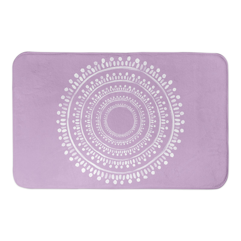 Ayise Microfiber Non-Slip Bath Mat, Purple