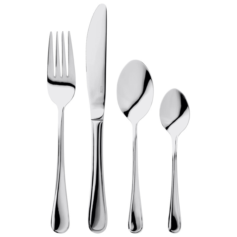 Judge 24 Piece Stainless Steel Cutlery Set, Table Setting for 6, Lincoln Design