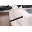 Causeuse-lit convertible en tissu avec console rabattable